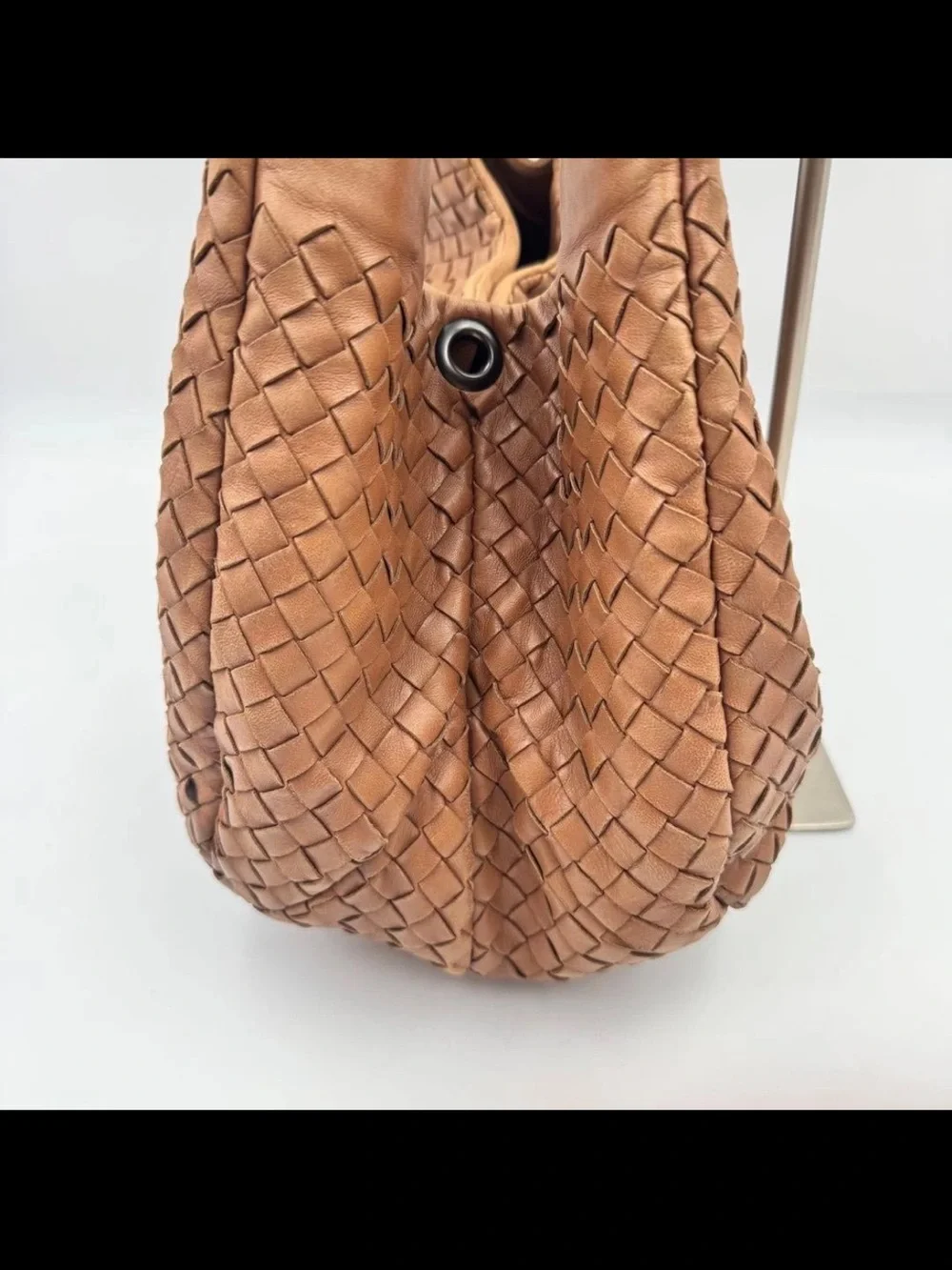 Bottega Veneta Tan Woven Intrecciato Leather Hobo